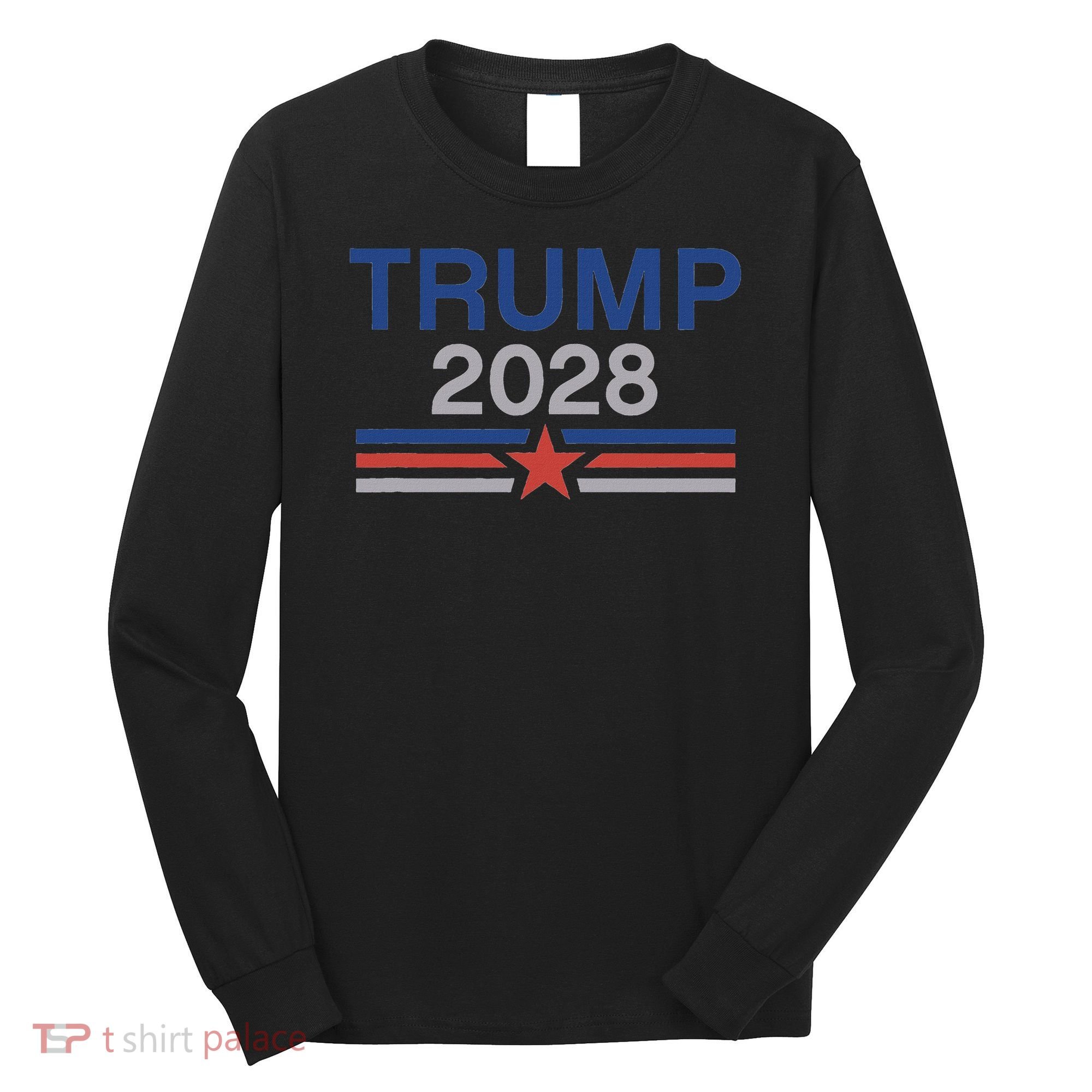 Trump 2028 Minimalist Retro Patriotic Trump Inauguration Long Sleeve Shirt