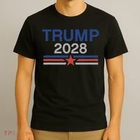 Trump 2028 Minimalist Retro Patriotic Trump Inauguration T-Shirt thumb 3