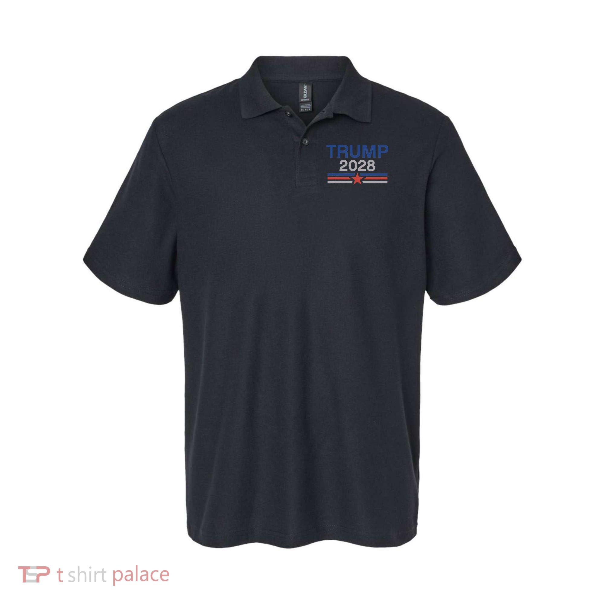 Trump 2028 Minimalist Retro Patriotic Trump Inauguration Polo