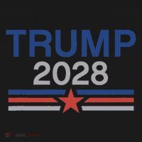 Trump 2028 Minimalist Retro Patriotic Trump Inauguration Women's Hoodie thumb 2