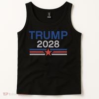 Trump 2028 Minimalist Retro Patriotic Trump Inauguration Tank Top thumb 2