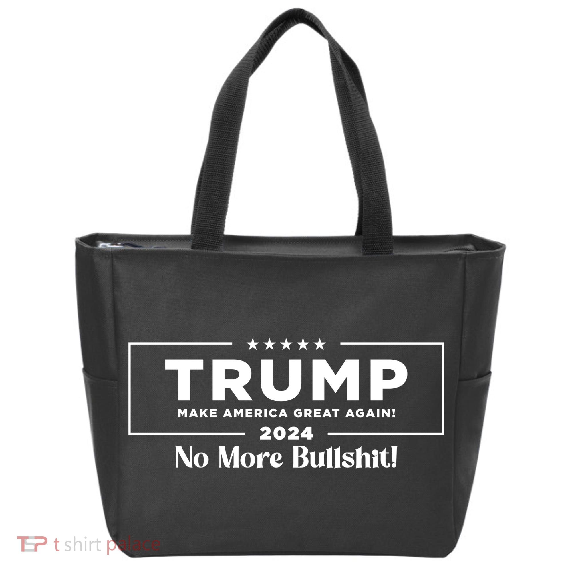 Trump 2024 No More Bullshit Tote Bag