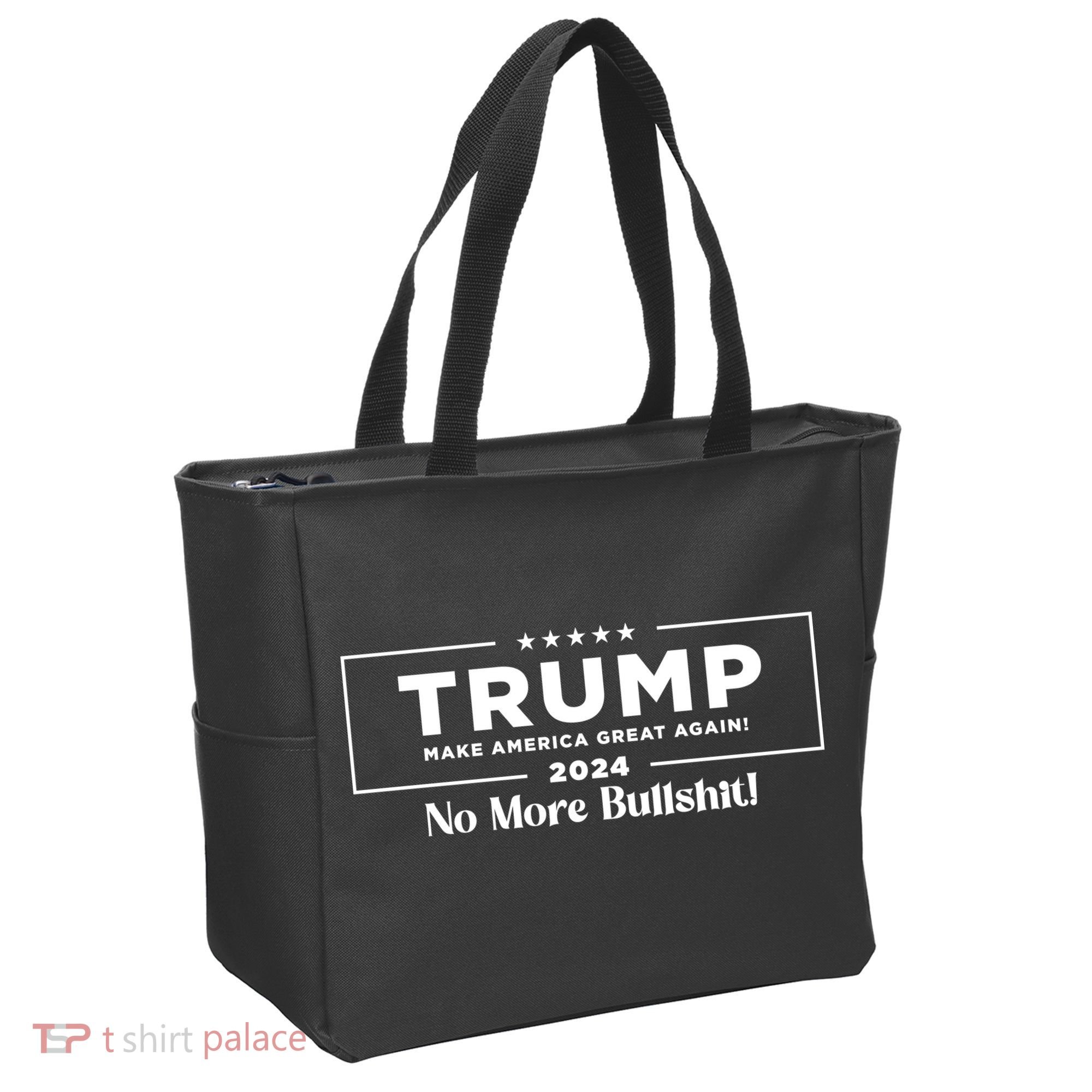 Trump 2024 No More Bullshit Tote Bag
