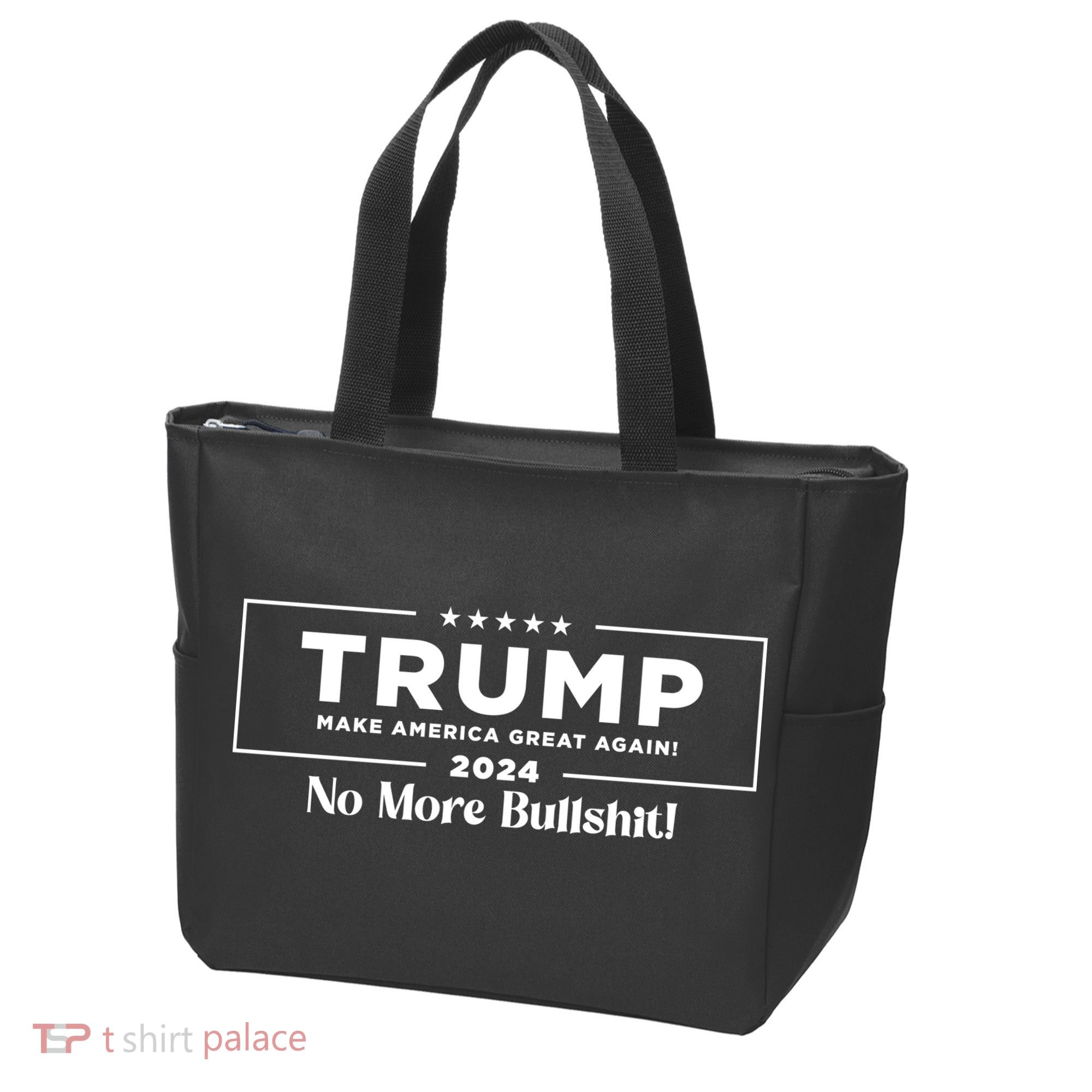 Trump 2024 No More Bullshit Tote Bag