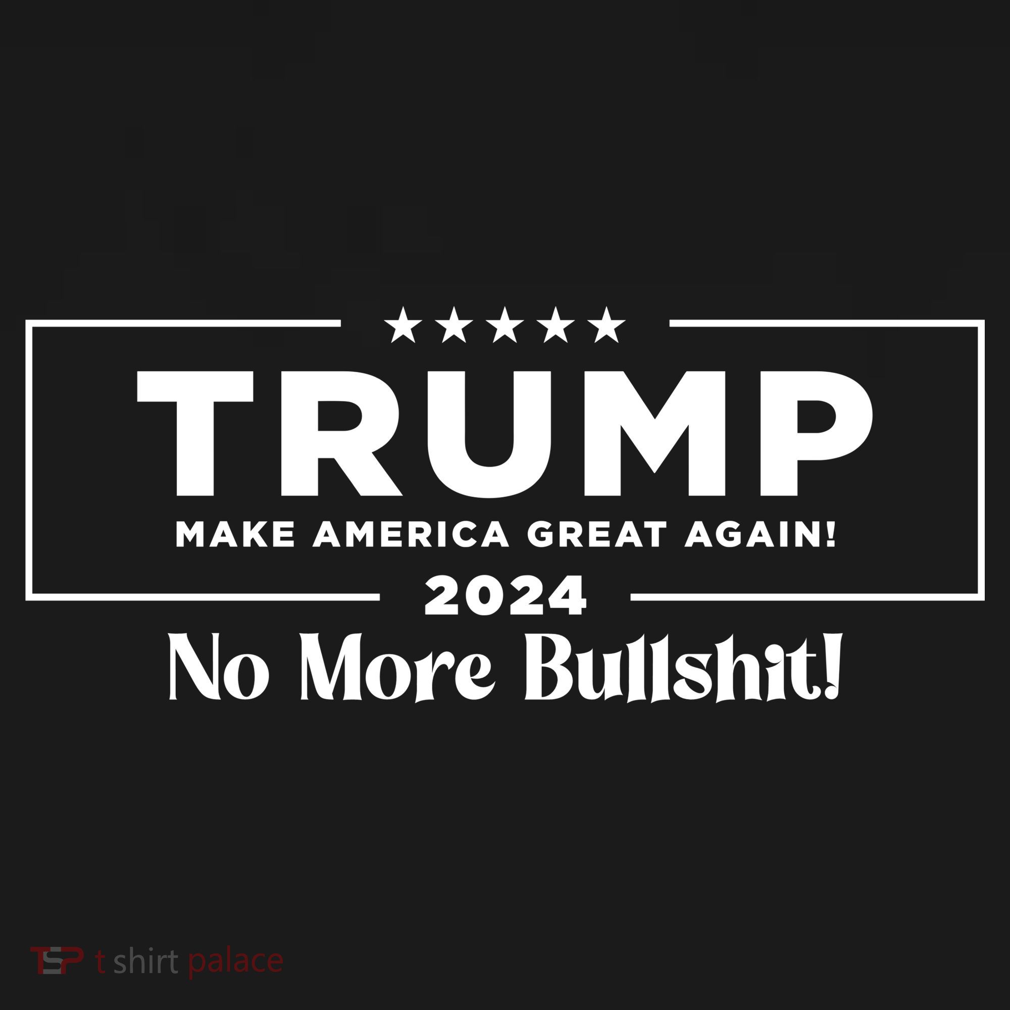 Trump 2024 No More Bullshit Tote Bag
