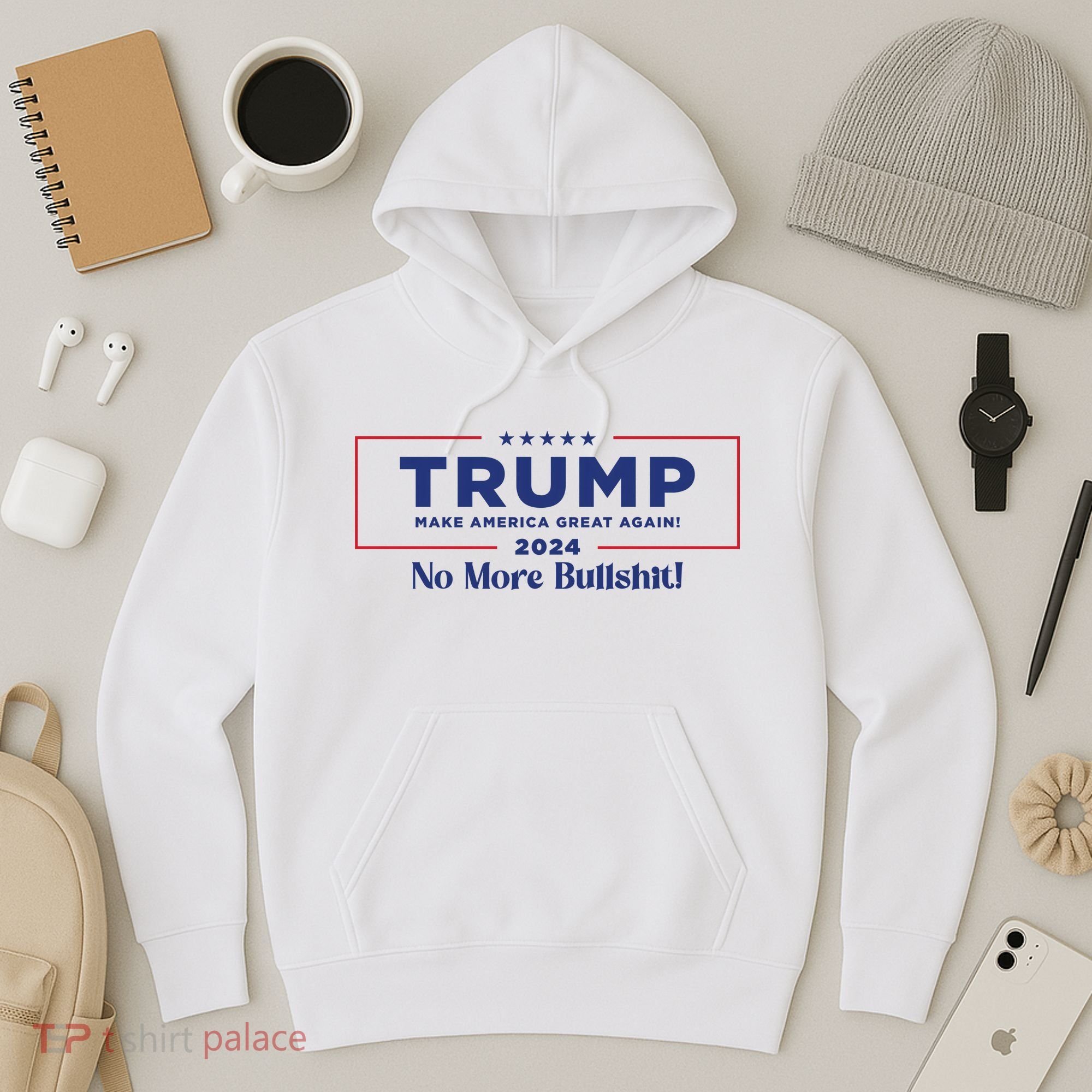 Trump 2024 No More Bullshit Hoodie