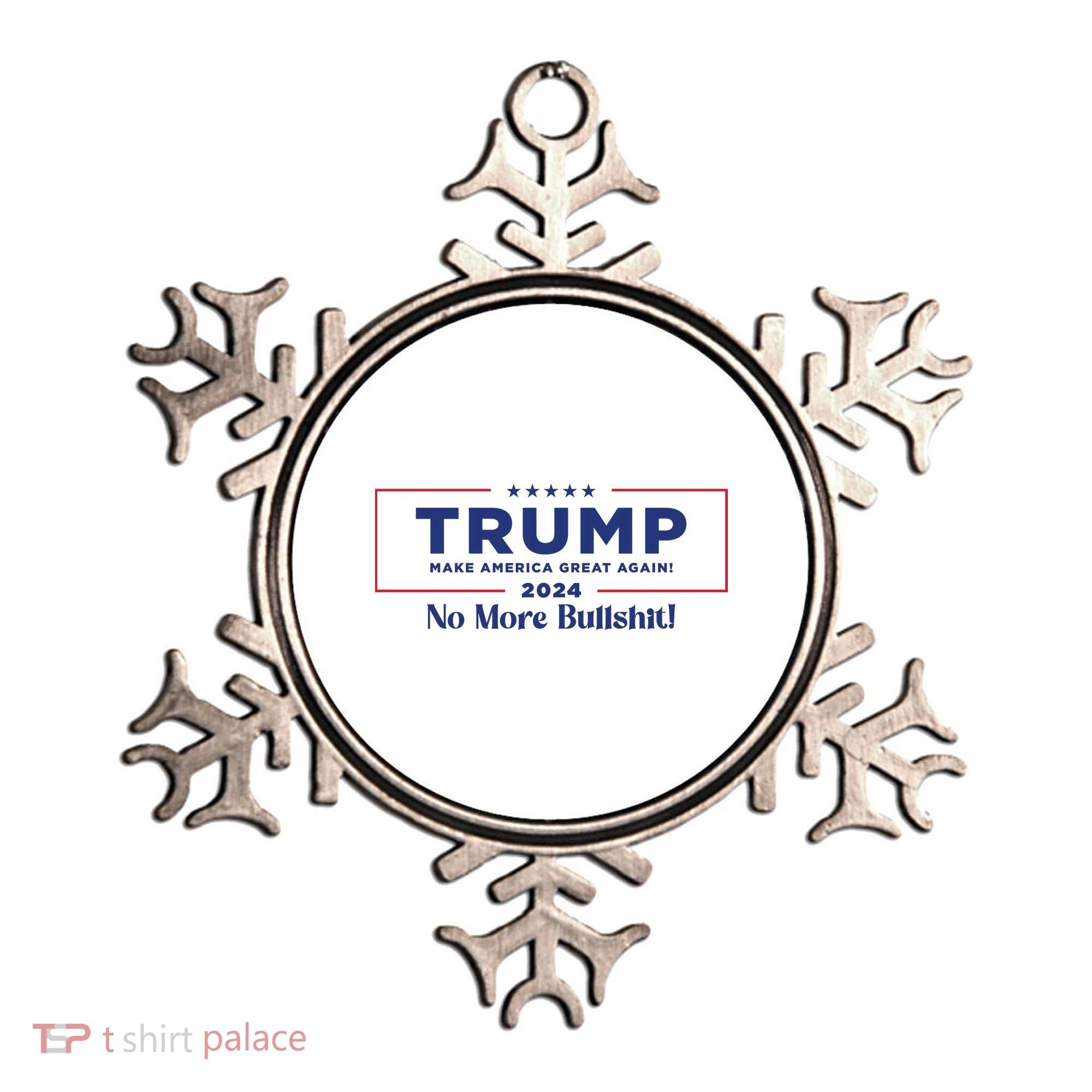 Trump 2024 No More Bullshit Ornament
