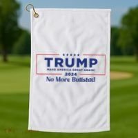 Trump 2024 No More Bullshit Golf Towel thumb 1