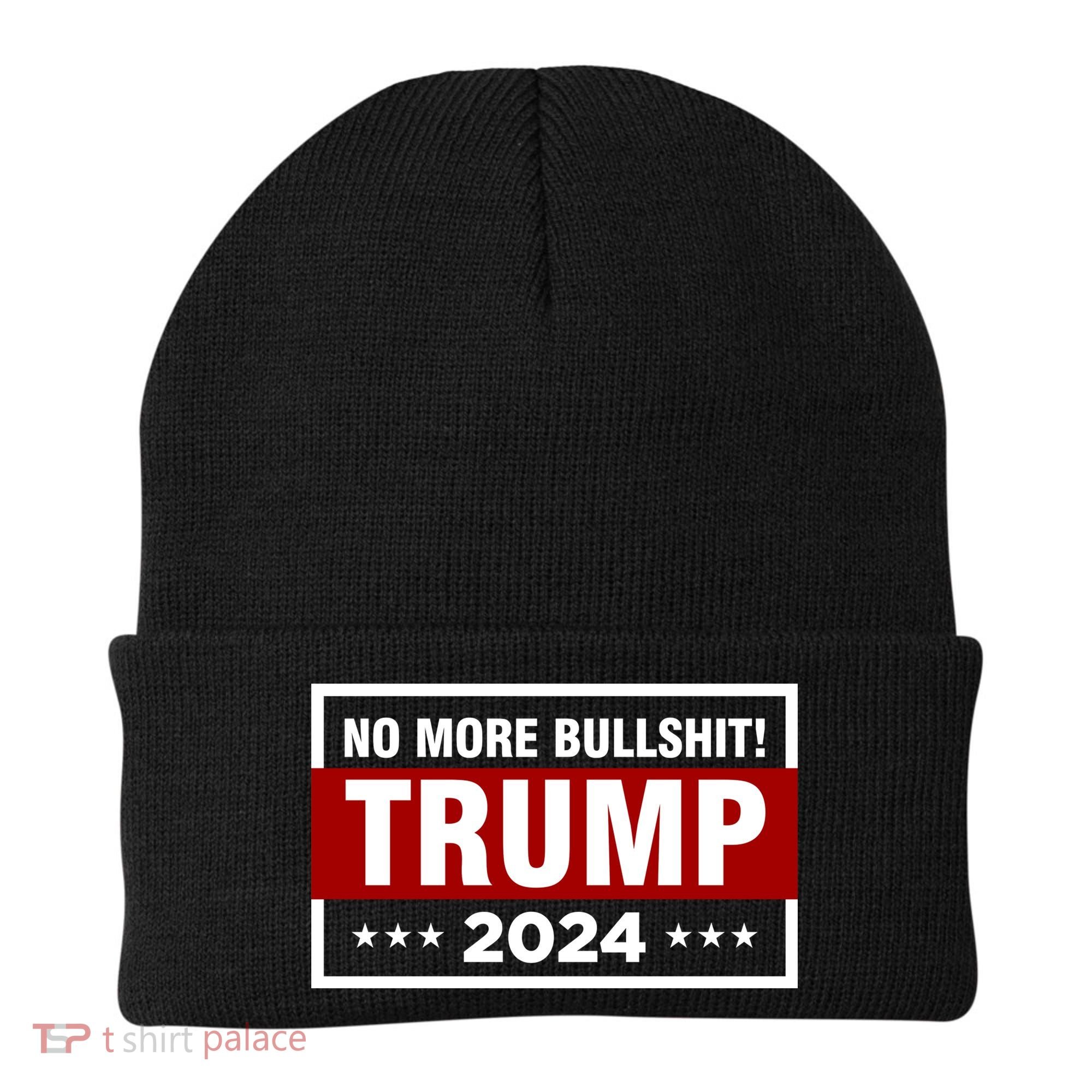 Trump 2024 No More BS Save America USA Vote Beanie