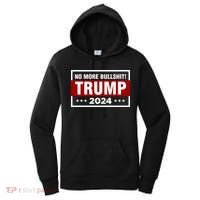 Trump 2024 No More BS Save America USA Vote Women's Hoodie thumb 0