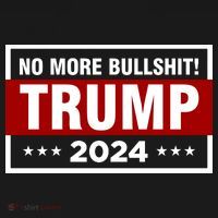 Trump 2024 No More BS Save America USA Vote Women's Hoodie thumb 2