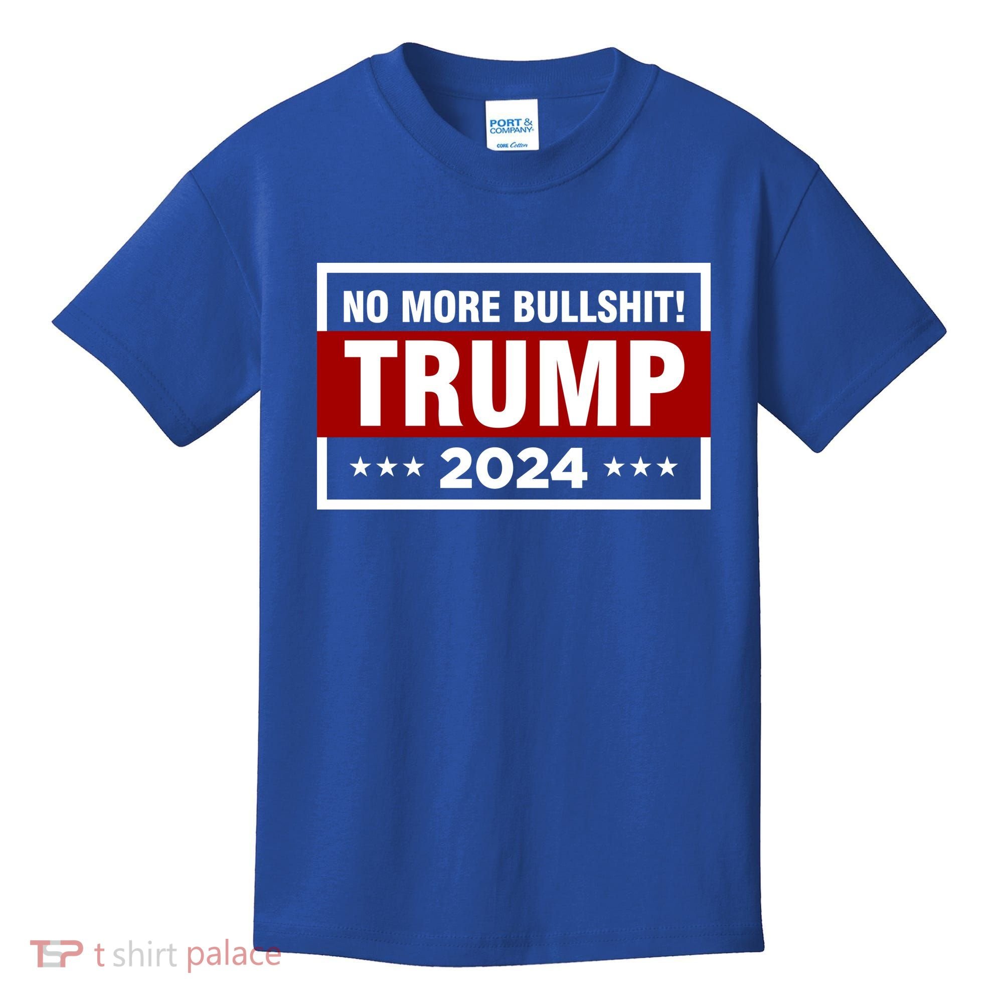 Trump 2024 No More BS Save America USA Vote Kids T-Shirt