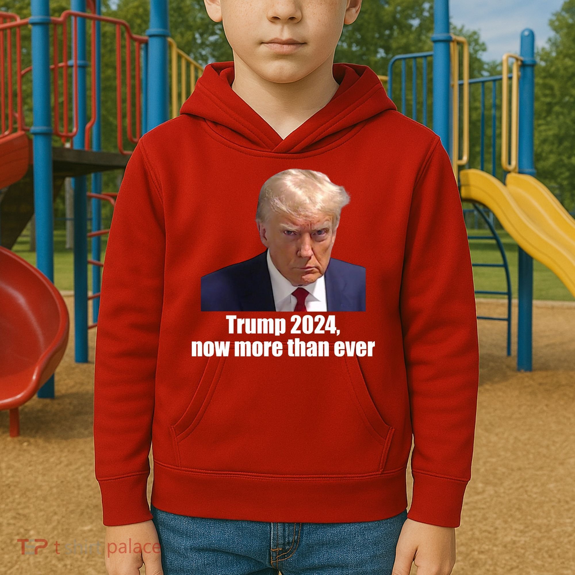 Trump 2024 Now More Than Ever Kids Hoodie