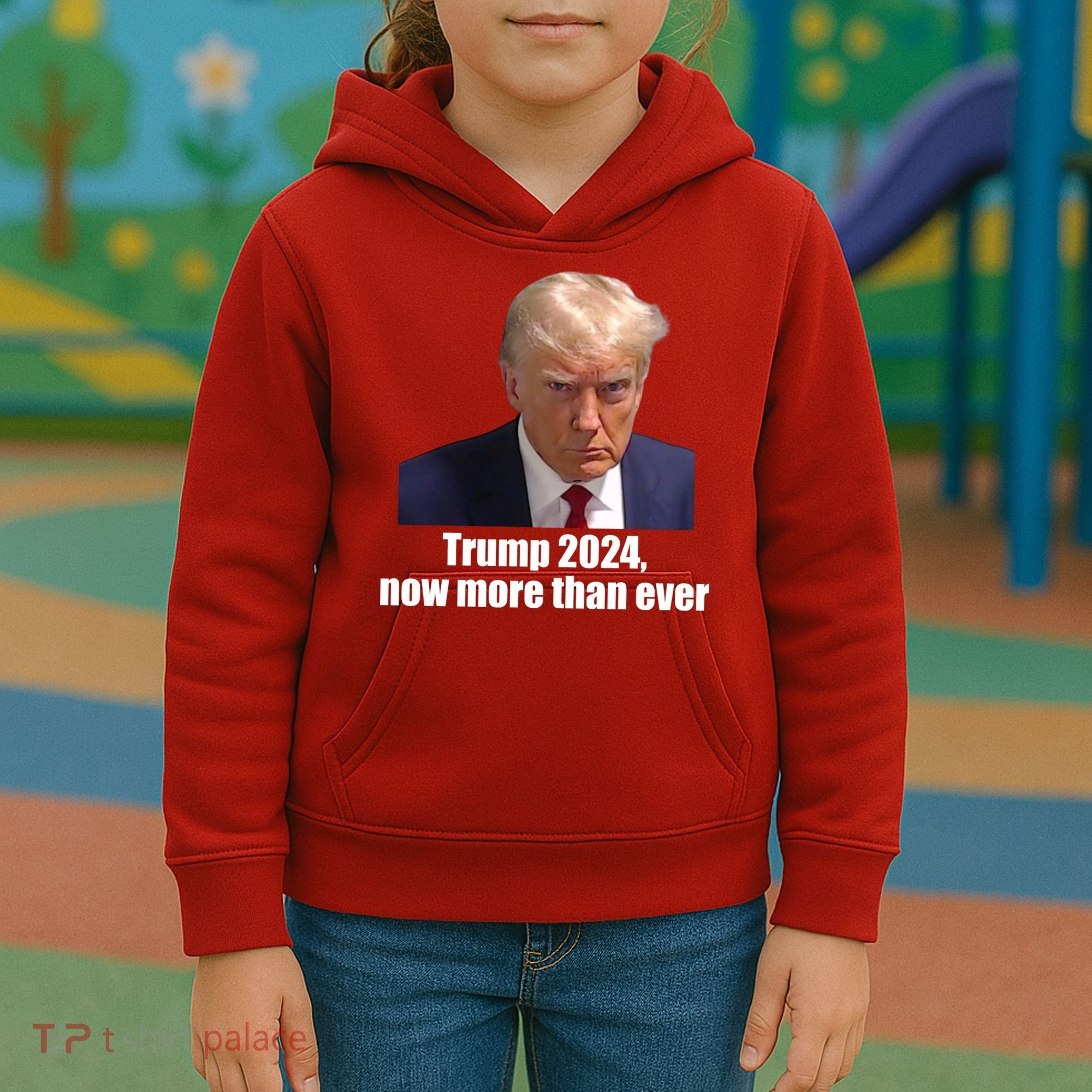 Trump 2024 Now More Than Ever Kids Hoodie