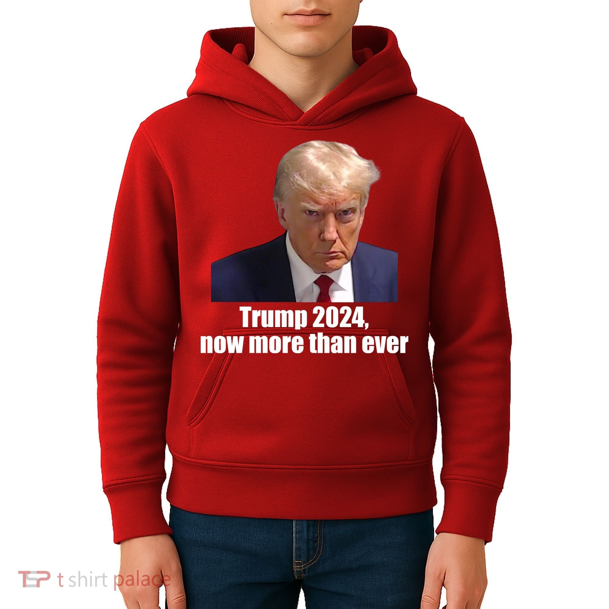 Trump 2024 Now More Than Ever Kids Hoodie