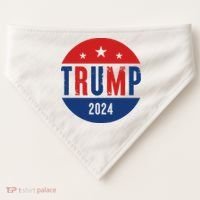 Trump 2024 Presidential Election Logo USA-Made Doggie Bandana thumb 0