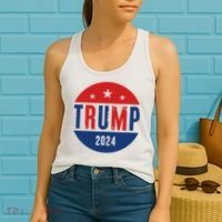 Trump 2024 Presidential Election Logo Women's Tank Top thumb 2