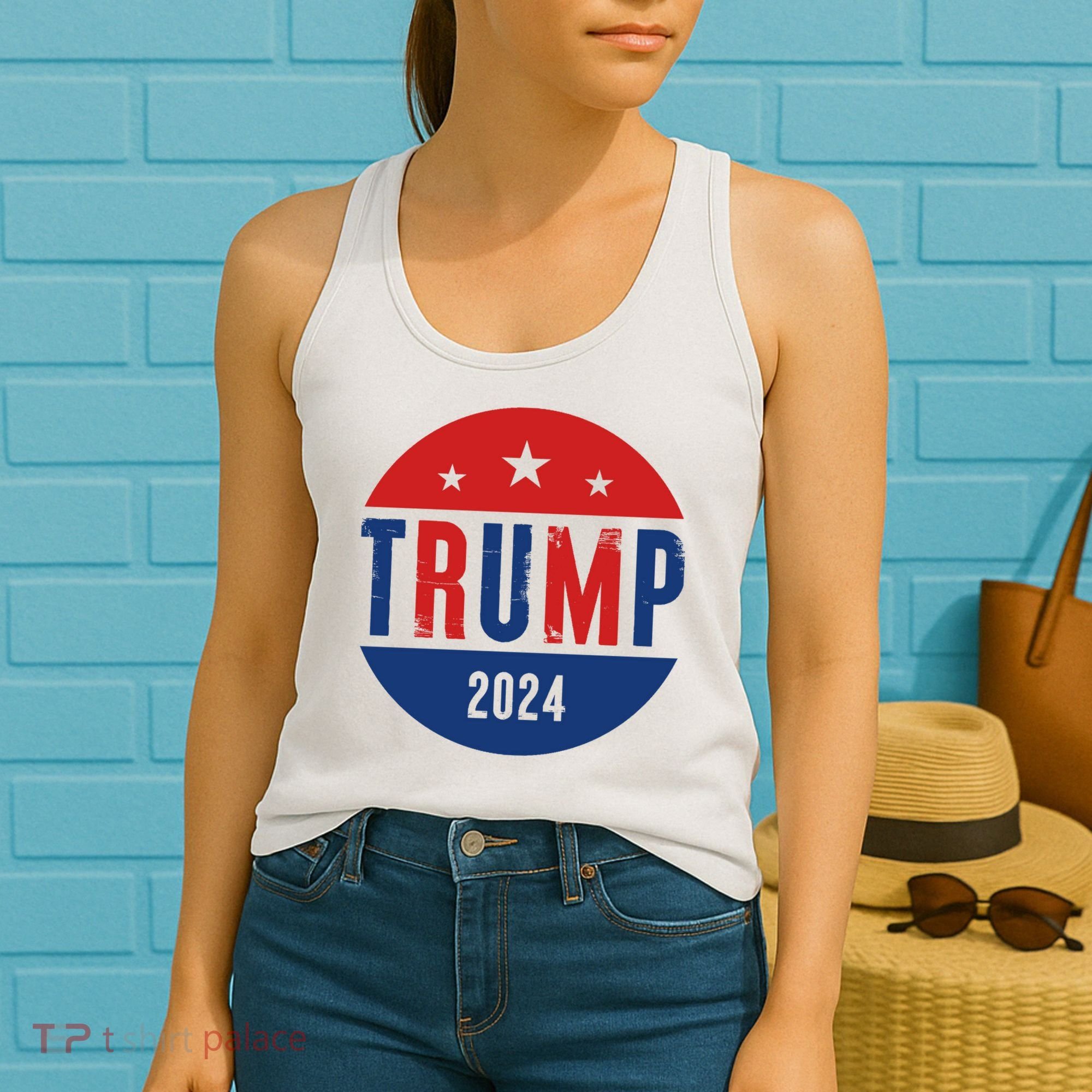 Trump 2024 Presidential Election Logo Women's Tank Top