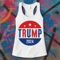 Trump 2024 Presidential Election Logo Women's Tank Top thumb 3