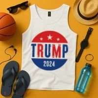 Trump 2024 Presidential Election Logo Tank Top thumb 4