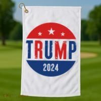 Trump 2024 Presidential Election Logo Golf Towel thumb 1