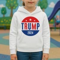 Trump 2024 Presidential Election Logo Kids Hoodie thumb 3