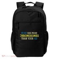 Trisomy 21 Parents Down Syndrome Awareness Gift Backpack thumb 0
