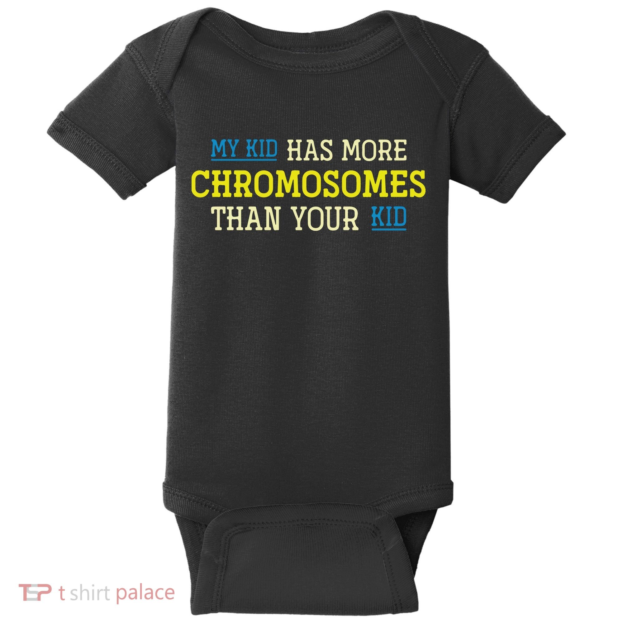 Trisomy 21 Parents Down Syndrome Awareness Gift Baby Bodysuit