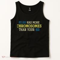 Trisomy 21 Parents Down Syndrome Awareness Gift Tank Top thumb 2