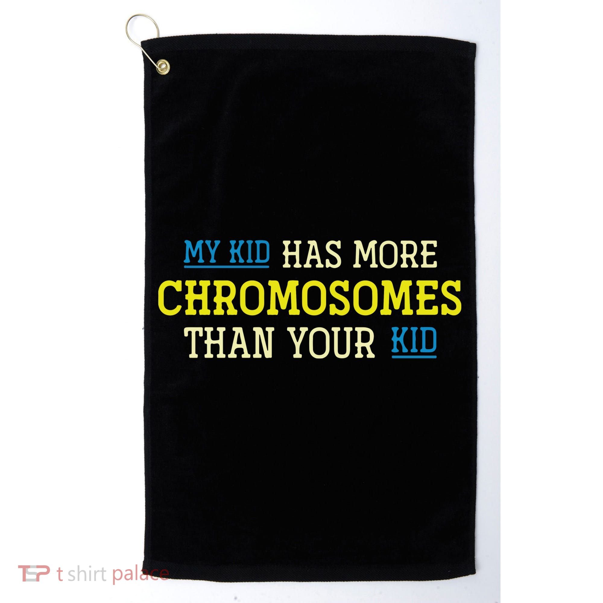 Trisomy 21 Parents Down Syndrome Awareness Gift Golf Towel