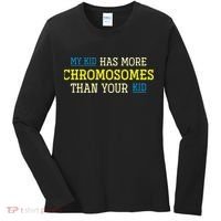 Trisomy 21 Parents Down Syndrome Awareness Gift Women's Long Sleeve Shirt thumb 0