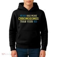 Trisomy 21 Parents Down Syndrome Awareness Gift Kids Hoodie thumb 4