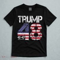 Trump 2028 President 45 47 48 American Flag Trump 2028 T-Shirt thumb 5