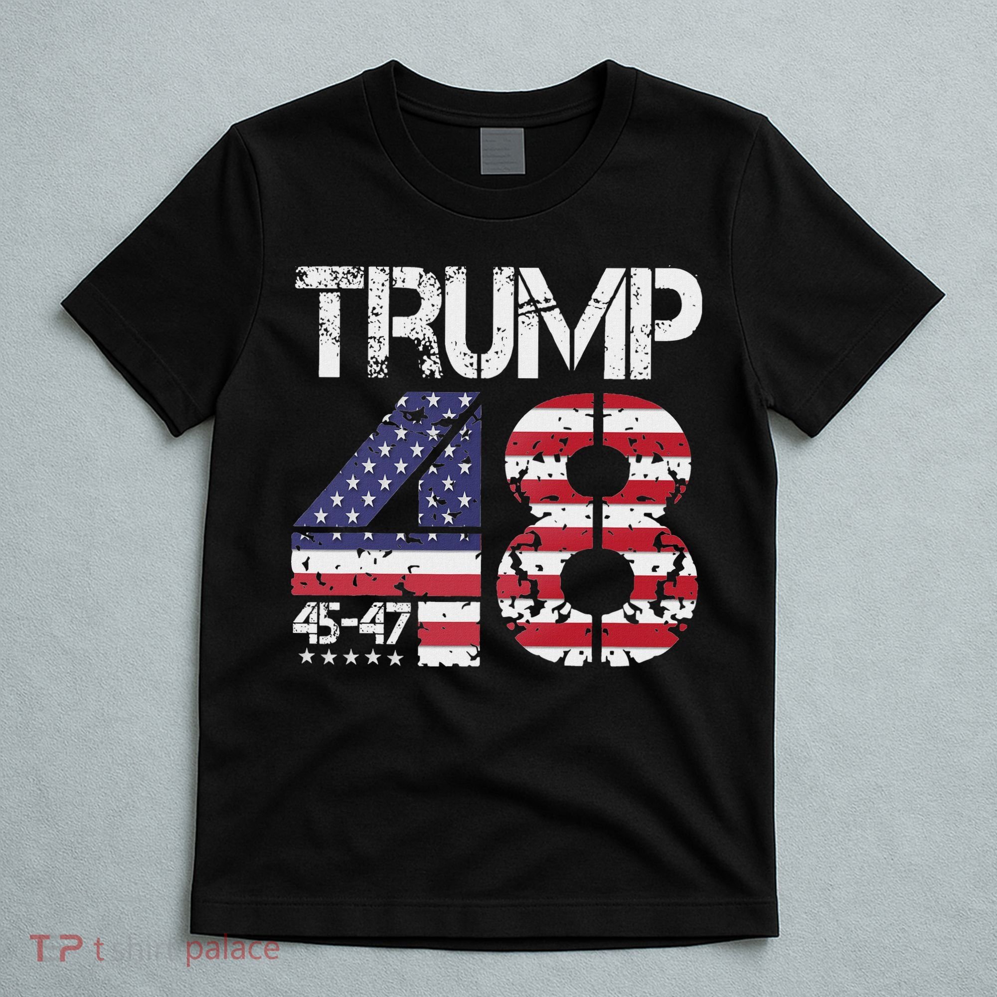 Trump 2028 President 45 47 48 American Flag Trump 2028 T-Shirt