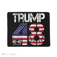 Trump 2028 President 45 47 48 American Flag Trump 2028 Mousepad thumb 0