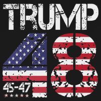 Trump 2028 President 45 47 48 American Flag Trump 2028 Women's Tank Top thumb 5