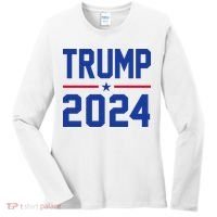 Trump 2024 Political Republican Women's Long Sleeve Shirt thumb 0