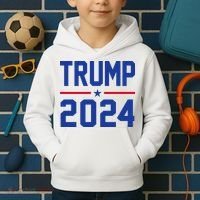 Trump 2024 Political Republican Kids Hoodie thumb 2