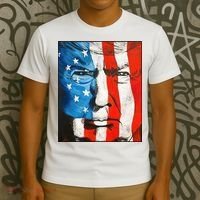 Trump 2024 Patriotic Flag Facepaint Donald Trump 4th Of July T-Shirt thumb 3