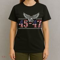 Trump 2024 President 45 And 47 American Flag Trump 2024 T-Shirt thumb 4