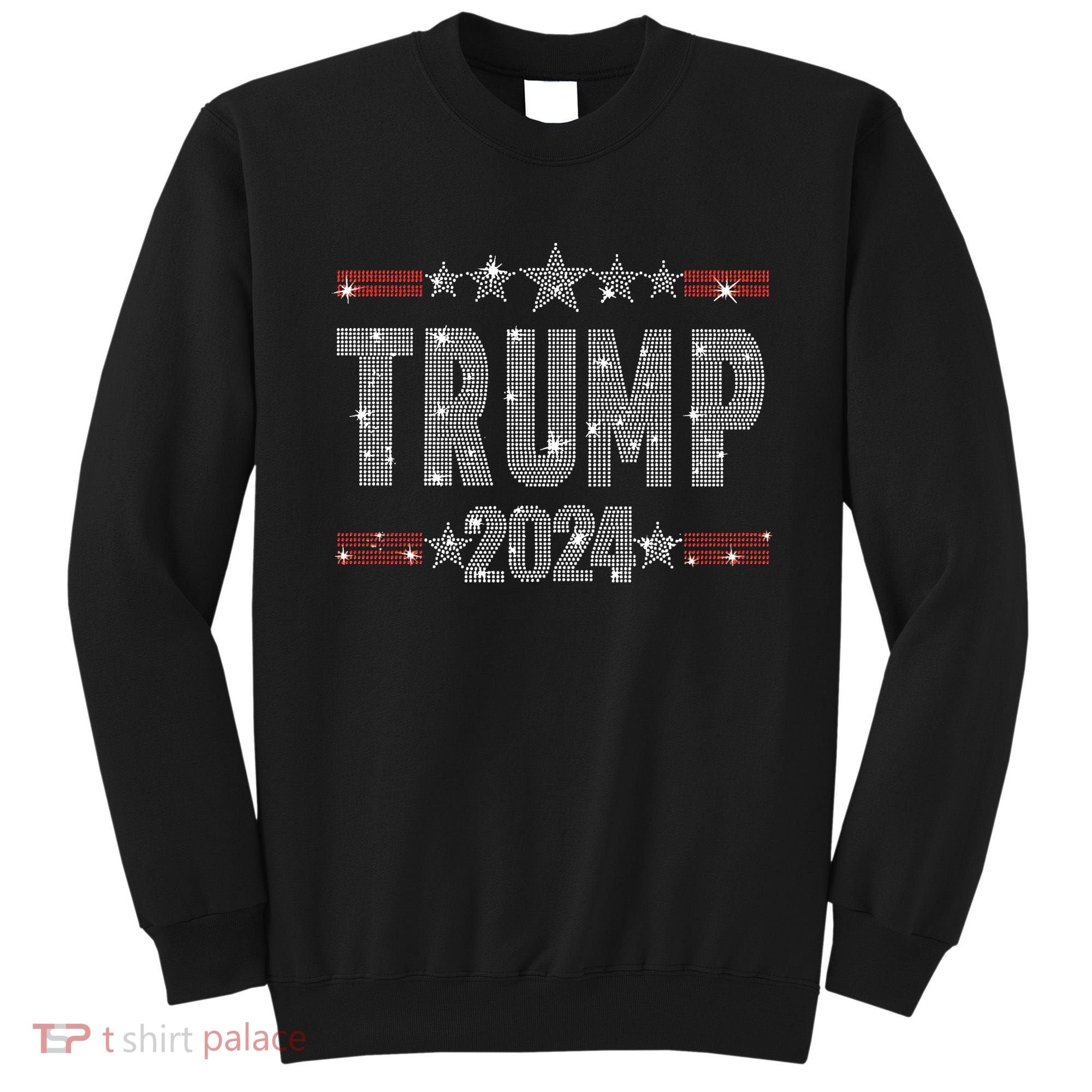 Trump 2024 Rhinestone Trump Rally Sweatshirt