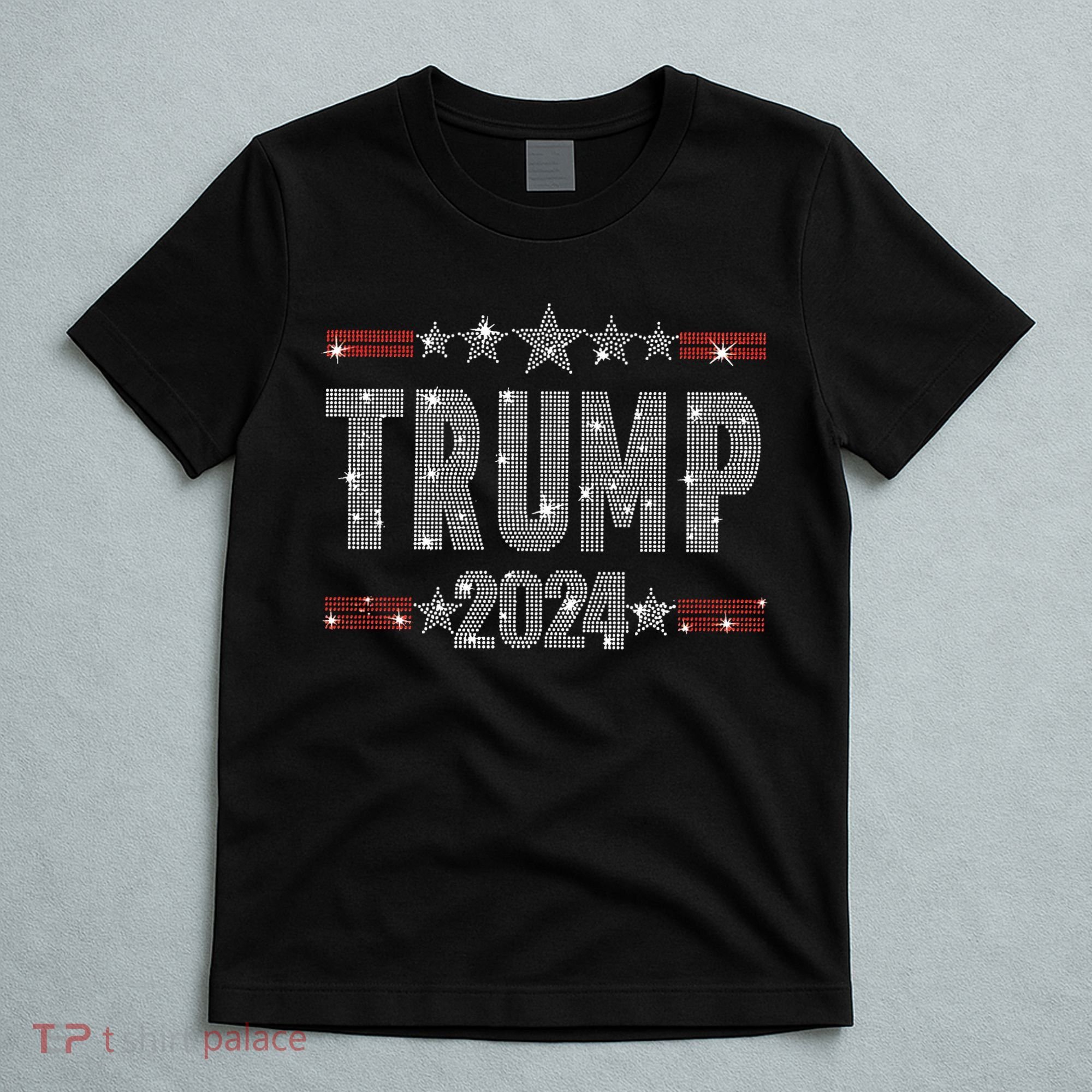 Trump 2024 Rhinestone Trump Rally T-Shirt