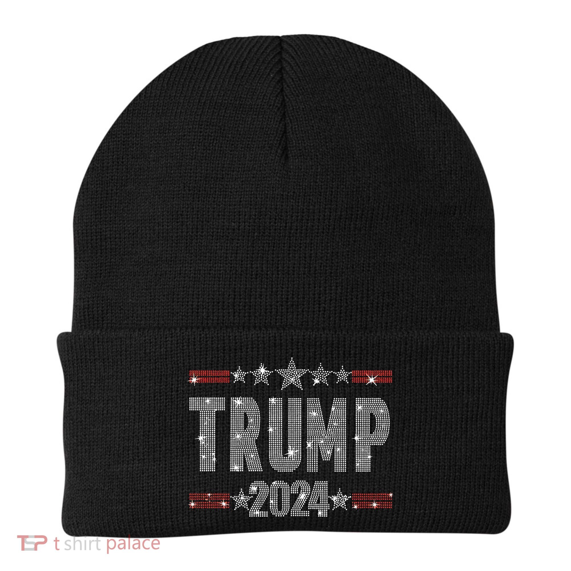 Trump 2024 Rhinestone Trump Rally Beanie