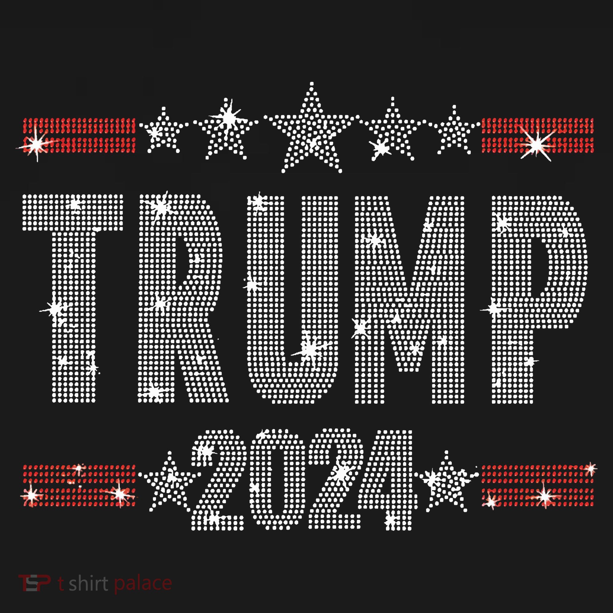 Trump 2024 Rhinestone Trump Rally Women's Hoodie