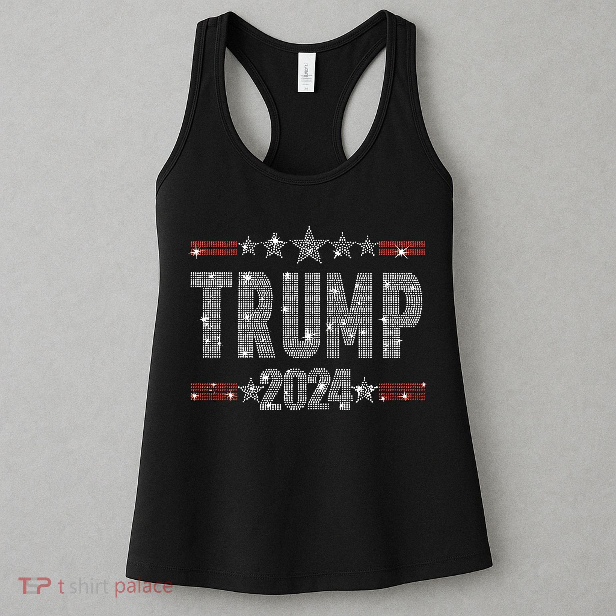 Trump 2024 Rhinestone Trump Rally Women's Tank Top