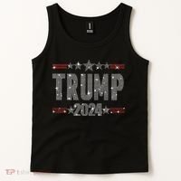 Trump 2024 Rhinestone Trump Rally Tank Top thumb 2