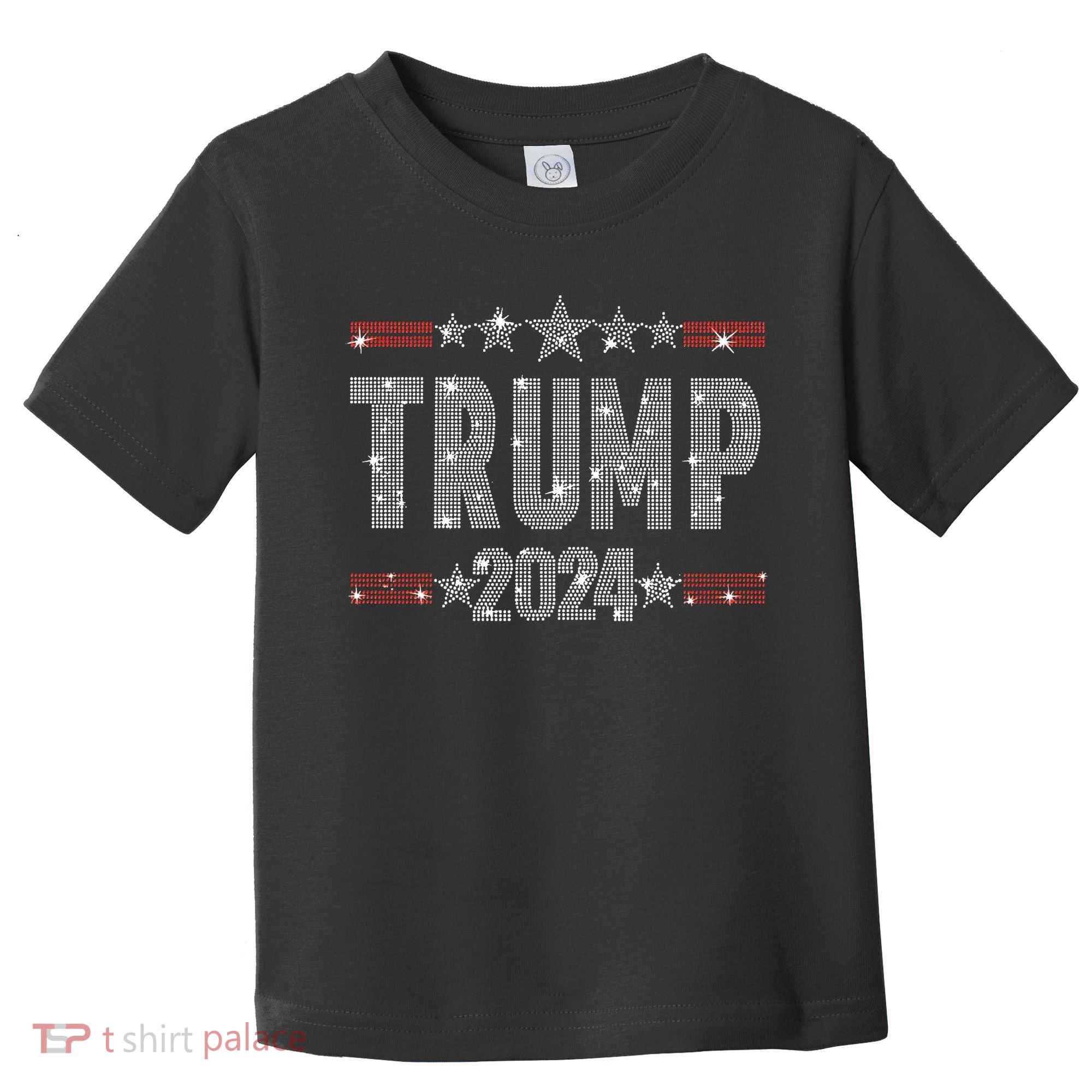 Trump 2024 Rhinestone Trump Rally Toddler T-Shirt