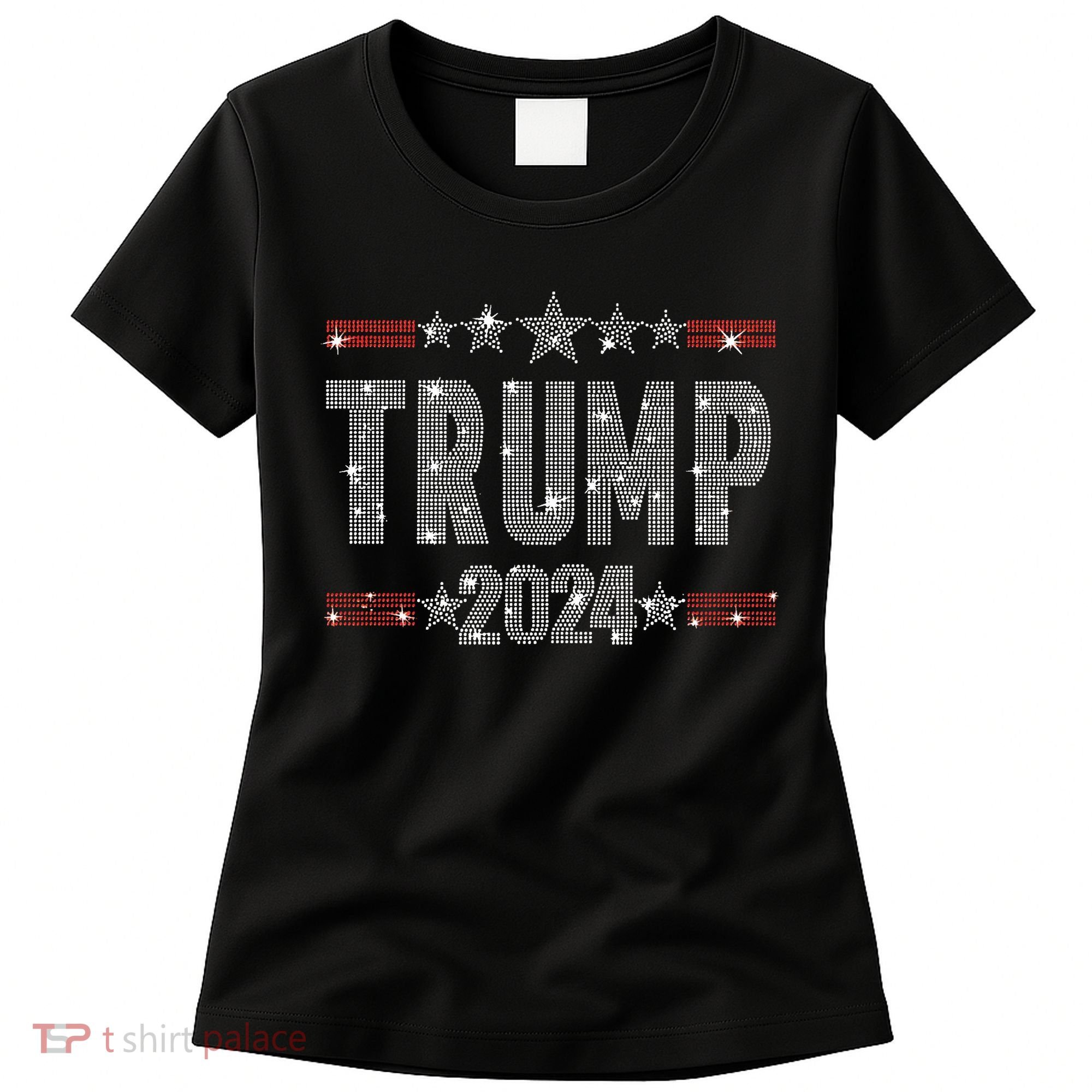 Trump 2024 Rhinestone Trump Rally Women's T-Shirt