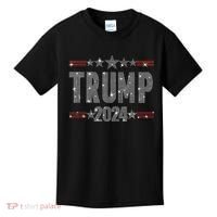Trump 2024 Rhinestone Trump Rally Kids T-Shirt thumb 0