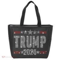 Trump 2024 Rhinestone Trump Rally Tote Bag thumb 0